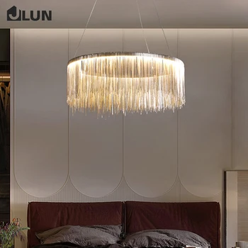 Постмодернистская благородна художествена полилей прост творчески лампа за дневна луксозна дизайнерска лампа с пискюли за хранене спални