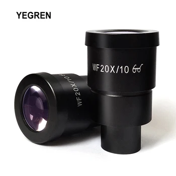 Чифт Лещи за фокусиращ WF20X за стереомикроскопа с високо оптично зрително поле 10 mm или 12 mm WF20X/10 WF20X/12 1